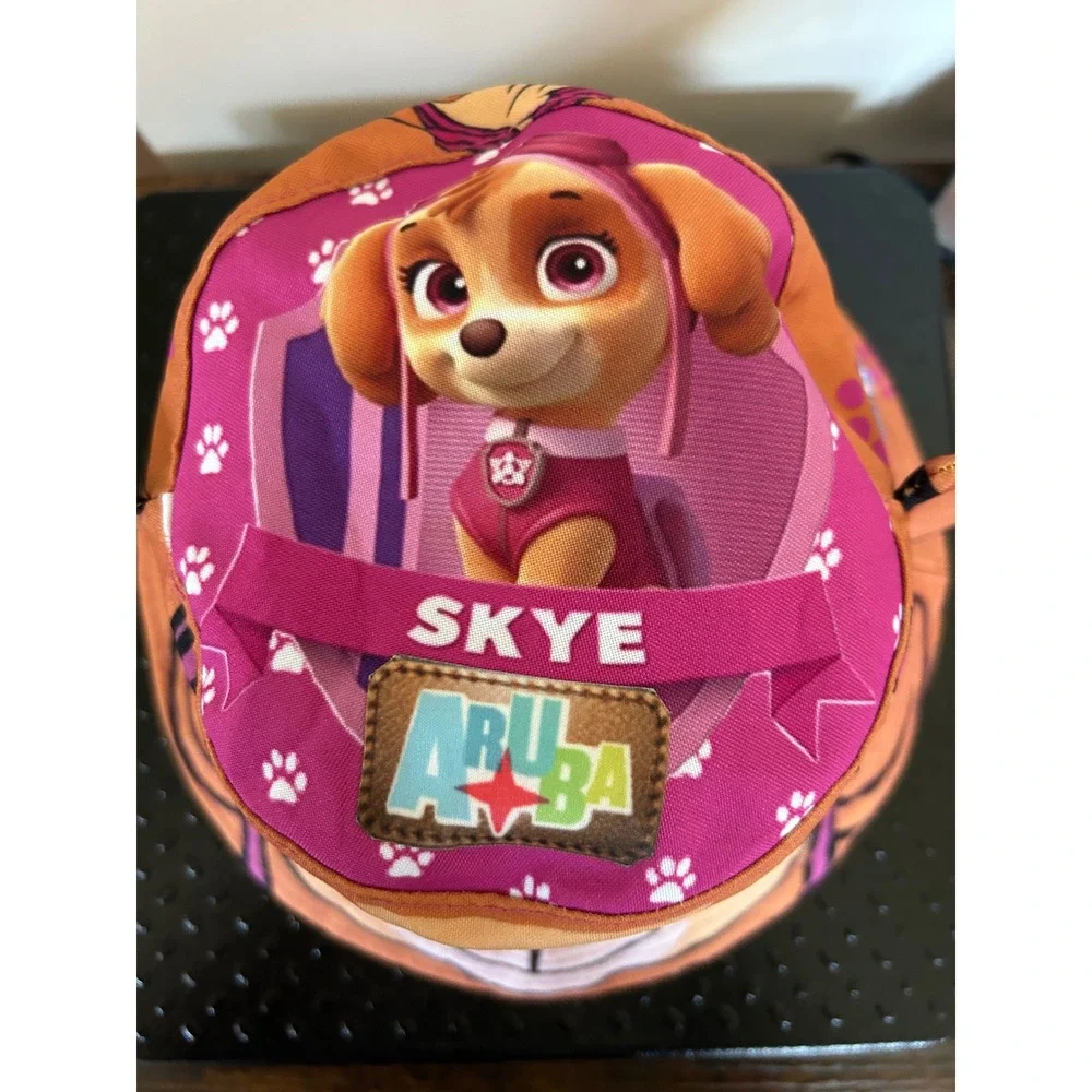 Paw Patrol Skye Bucket Hat Pink Orange Aruba Kids Sun Hat with Chin Strap